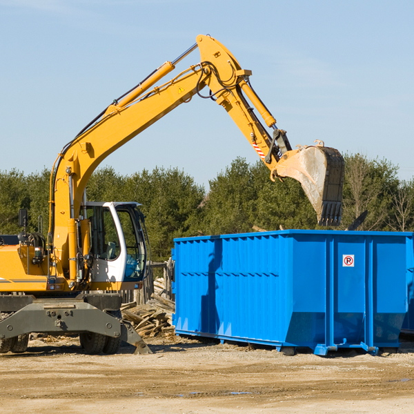 what size residential dumpster rentals are available in Bushland TX